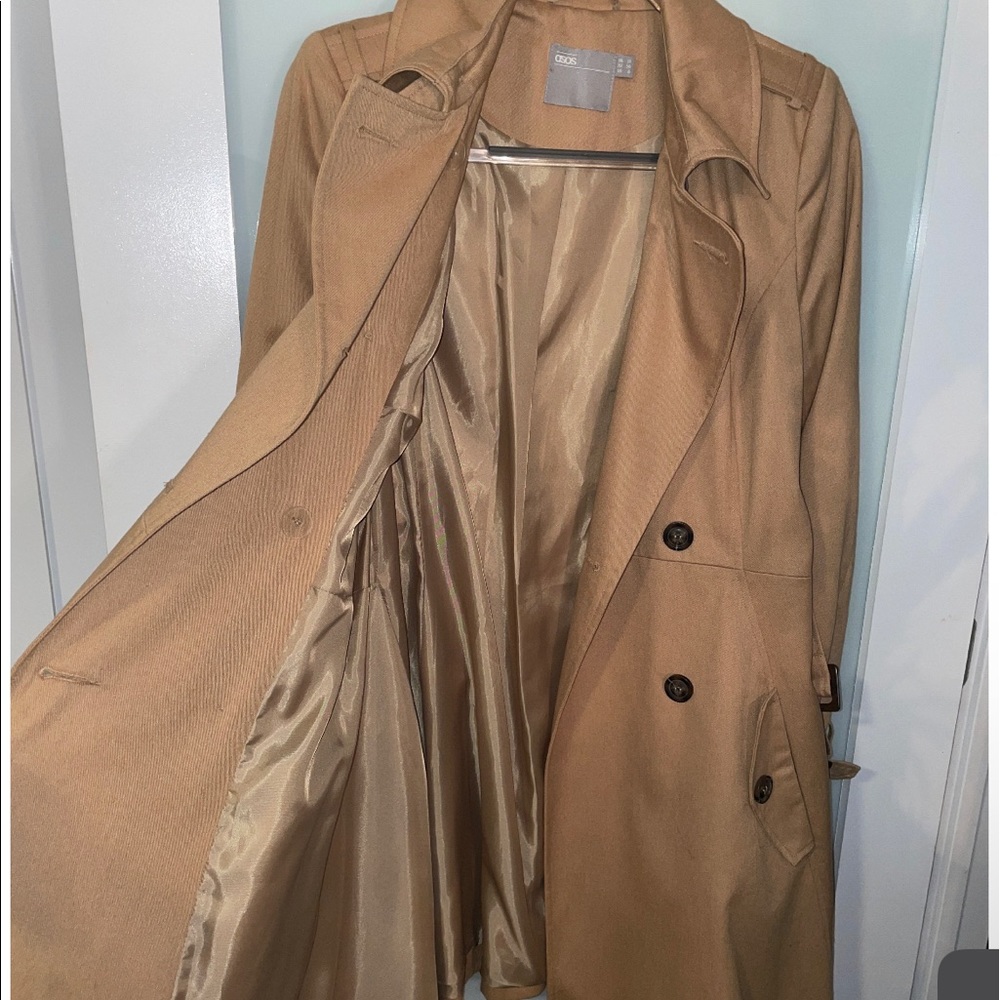 ASOS Maternity Tan Trench Coat - Picture 5 of 8